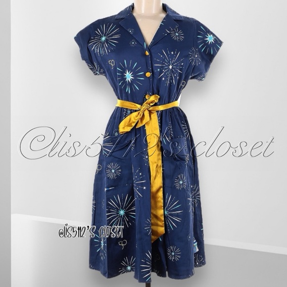 NWOT Disney Parks Walt Disney World 50th Anniversary Celebration Dress Sz Medium - Picture 4 of 16